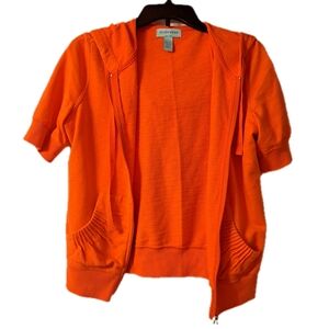 Silverwear Size S Orange Short Sleeve Hoodie